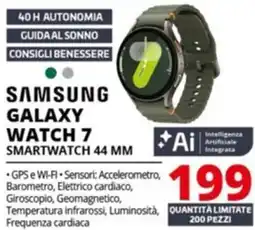 Comet SAMSUNG GALAXY WATCH 7 SMARTWATCH 44 MM offerta