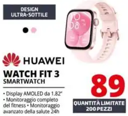 Comet HUAWEI WATCH FIT 3 SMARTWATCH offerta