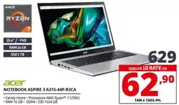 Comet acer NOTEBOOK ASPIRE 3 A315-44P-R3CA offerta