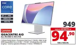 Comet Lenovo IDEACENTRE AIO ALL-IN-ONE IC AIO 211X offerta