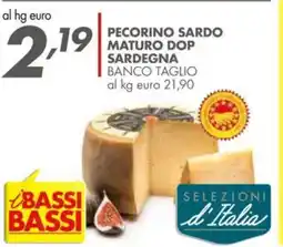Italmark Pecorino sardo maturo dop sardegna banco taglio offerta