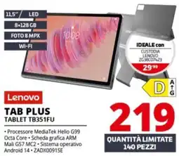 Comet Lenovo TAB PLUS TABLET TB351FU offerta
