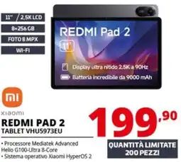 Comet xiaomi REDMI PAD 2 TABLET VHU5973EU offerta