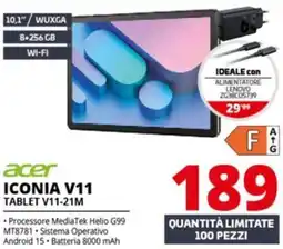 Comet acer ICONIA V11 TABLET V11-21M offerta