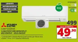 Comet MITSUBISHI ELECTRIC CLIMATIZZATORE MONOSPLIT MSZ-DW35VF+ MUZ-DW35VF offerta