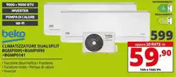 Comet beko CLIMATIZZATORE DUALSPLIT BGMP1095+BGMPI095 +BGMP0141 offerta