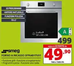 Comet smeg FORNO A INCASSO SFP6401TVX1 offerta