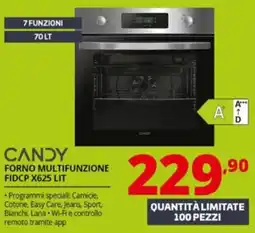 Comet CANDY FORNO MULTIFUNZIONE FIDCP X625 LIT offerta