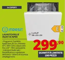 Comet INDESIT LAVASTOVIGLIE IN2IE14CNP80 offerta