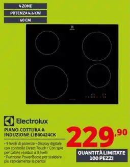Comet Electrolux PIANO COTTURA A INDUZIONE LIB60424CK offerta