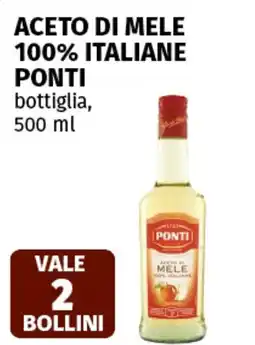Coop Superstore Aceto di mele 100% italiane PONTI offerta