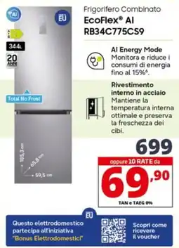 Comet SAMSUNG Frigorifero Combinato EcoFlex Al RB34C775CS9 offerta