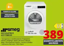 Comet smeg ASCIUGATRICE AST1T08EUD offerta
