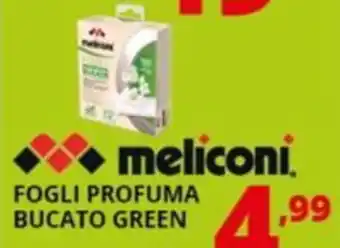 Comet Meliconi fogli profuma bucato green offerta