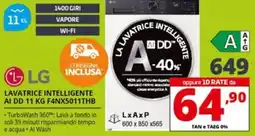 Comet LG LAVATRICE INTELLIGENTE AI DD F4NX5011THB offerta