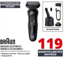 Comet BRAUN RASOIO ELETTRICO SERIES 5 52-N7200CC offerta