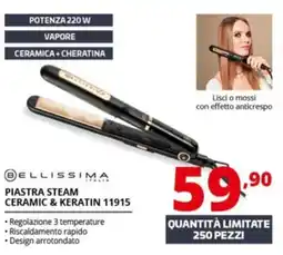 Comet Bellissima piastra steam ceramic & keratin 11915 offerta
