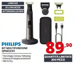 Comet PHILIPS KIT MULTIFUNZIONE QP6652/61 offerta