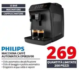 Comet PHILIPS MACCHINA CAFFÈ AUTOMATICA EP0820/00 offerta
