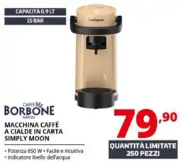 Comet Caffe borbone macchina caffé a cialde in carta simply moon offerta