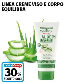 Coop Superstore Linea creme viso e corpo EQUILIBRA offerta