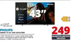 Comet PHILIPS SMART TV 43" UHD 43PUS7000 offerta
