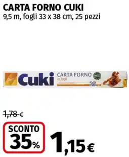 Coop Superstore Carta forno CUKI offerta