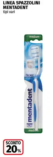 Coop Superstore Linea spazzolini MENTADENT offerta