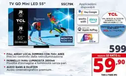 Comet TCL TV QD Mini LED 55" 55C79K offerta