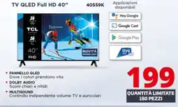 Comet TCL TV QLED Full HD 40" 40S59K offerta