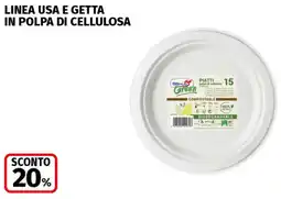 Coop Superstore Linea usa e getta in polpa di cellulosa offerta