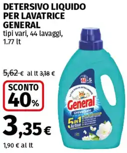 Coop Superstore Detersivo liquido per lavatrice GENERAL offerta