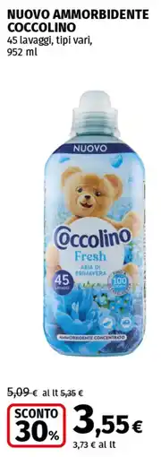Coop Superstore Nuovo ammorbidente COCCOLINO offerta