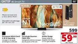 Comet SAMSUNG QN70F 4K Smart TV 55" offerta