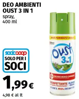 Coop Superstore Deo ambienti OUST 3 IN 1 offerta
