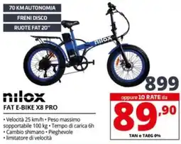 Comet Nilox fat e-bike X8 pro offerta