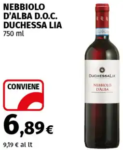 Coop Superstore Nebbiolo d'alba d.o.c. DUCHESSA LIA offerta