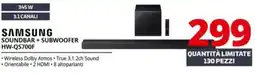 Comet SAMSUNG SOUNDBAR+SUBWOOFER HW-QS700F offerta