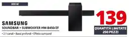 Comet SAMSUNG SOUNDBAR + SUBWOOFER HW-B450/ZF offerta