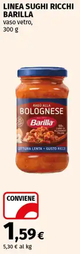 Coop Superstore Linea sughi ricchi BARILLA offerta