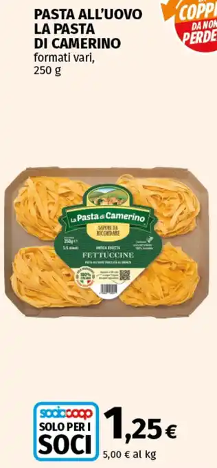 Coop Superstore Pasta all'uovo LA PASTA DI CAMERINO offerta