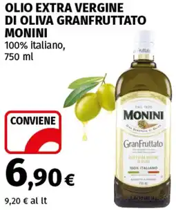 Coop Superstore Olio extra vergine di oliva granfruttato MONINI offerta