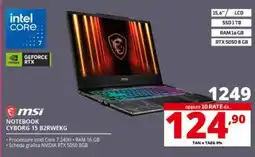 Comet msi NOTEBOOK CYBORG 15 B2RWEKG offerta