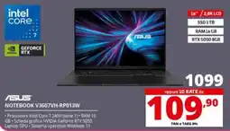 Comet ASUS NOTEBOOK V3607VH-RP013W offerta
