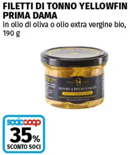 Coop Superstore Filetti di tonno yellowfin prima dama offerta