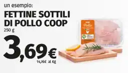 Coop Superstore Fettine sottili di pollo coop offerta