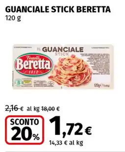 Coop Superstore Guanciale stick BERETTA offerta