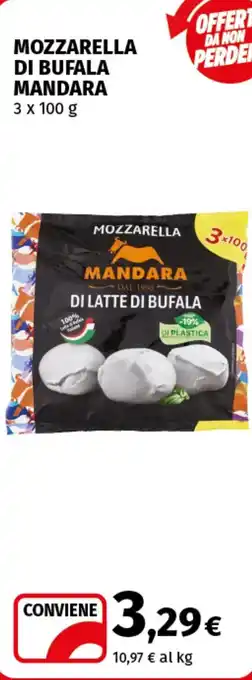Coop Superstore Mozzarella di bufala MANDARA offerta