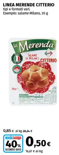 Coop Superstore Linea merende CITTERIO offerta