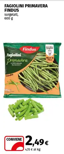 Coop Superstore Fagiolini primavera FINDUS offerta